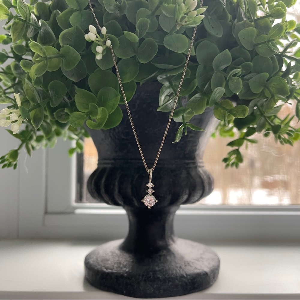 Silver Cubic Zirconia Necklace